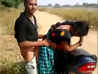 Bhabhi making out in excess of motorcycle
